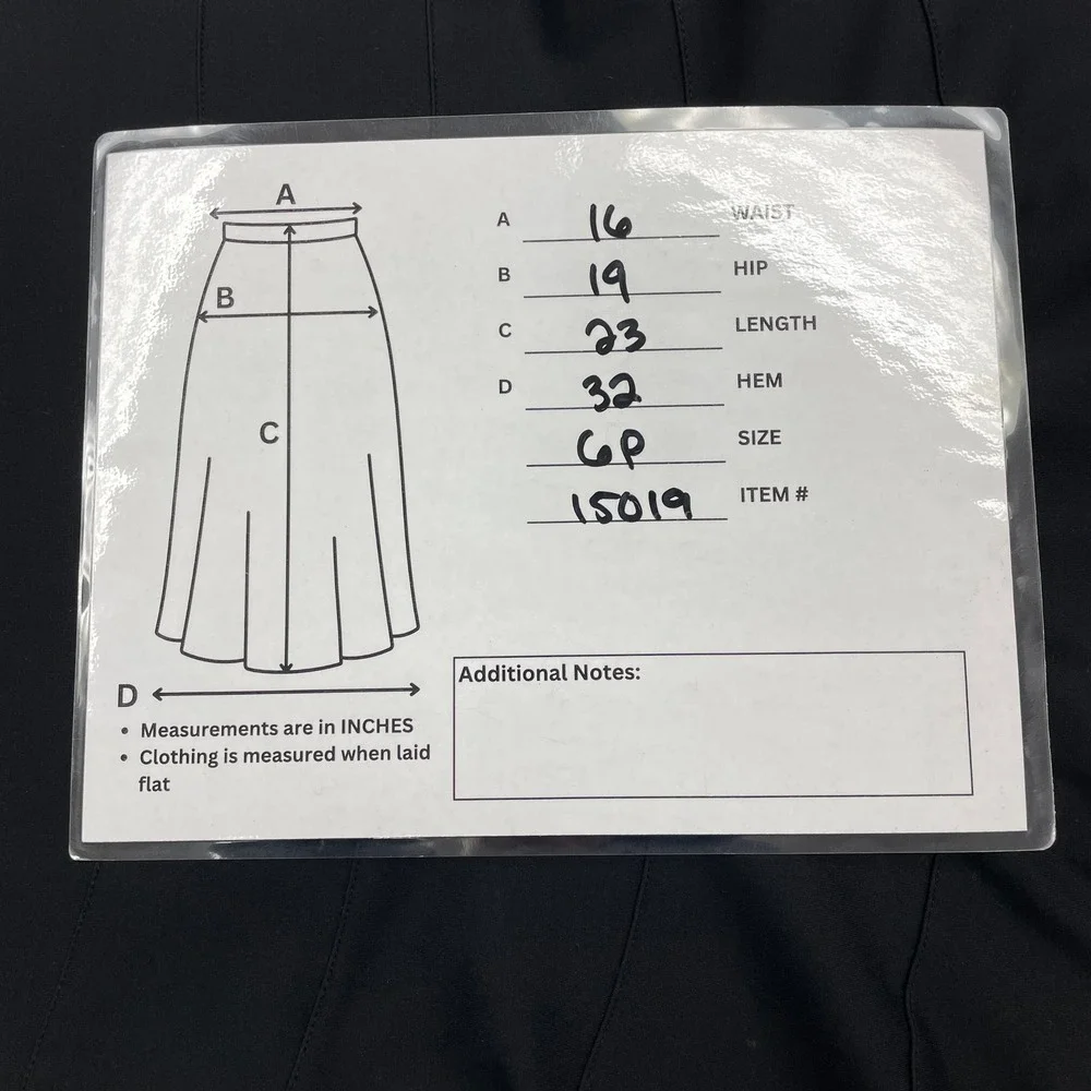 Ralph Lauren LRL Skirt Women 6P Black Tiered Stretch Flared Minimal Preppy Luxe - Picture 9 of 11